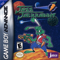 Jazz Jackrabbit box art for GameBoy Advance